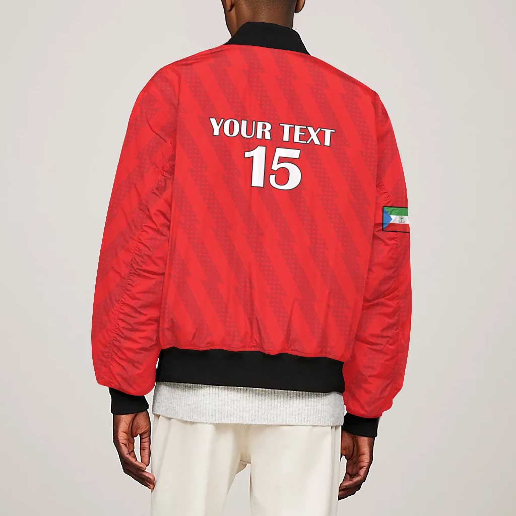 Custom Equatorial Guinea Football Bomber Jacket Go Nzalang Nacional Go - Wonder Print Shop