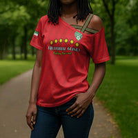 Custom Equatorial Guinea Football Cross Shoulder Shirt Go Nzalang Nacional Go - Wonder Print Shop