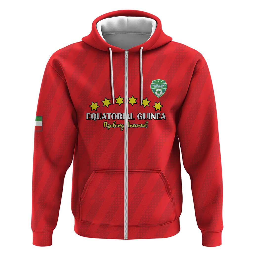 Custom Equatorial Guinea Football Hoodie Go Nzalang Nacional Go - Wonder Print Shop