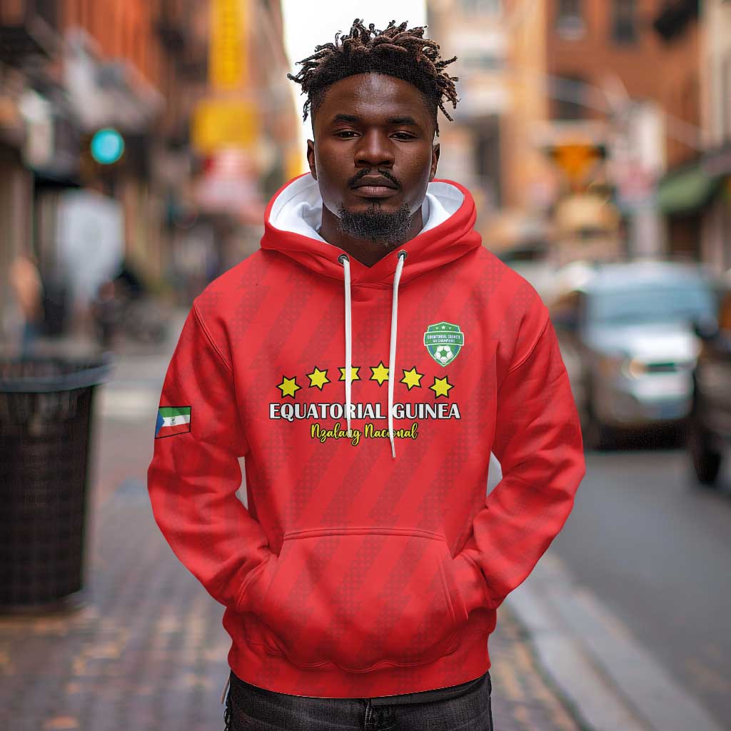 Custom Equatorial Guinea Football Hoodie Go Nzalang Nacional Go - Wonder Print Shop