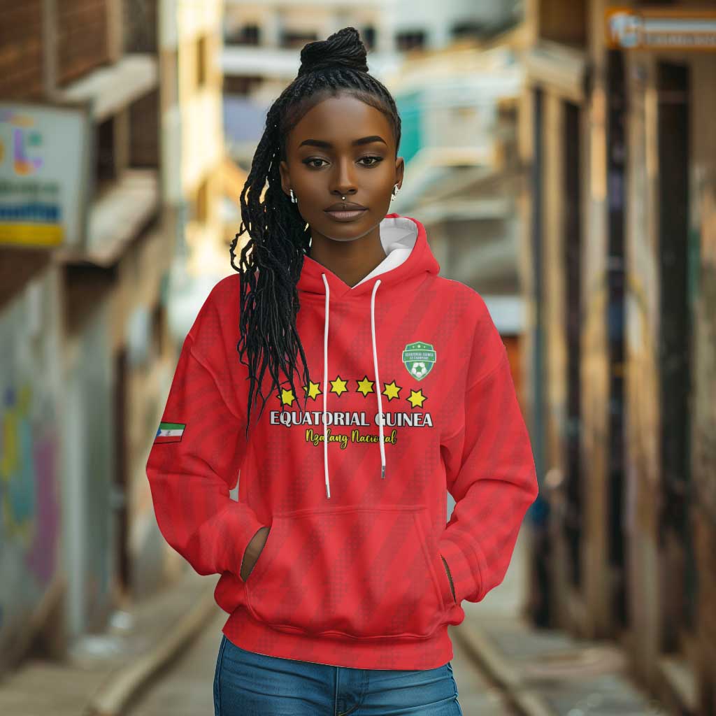 Custom Equatorial Guinea Football Hoodie Go Nzalang Nacional Go - Wonder Print Shop