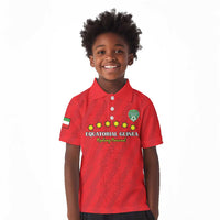 Custom Equatorial Guinea Football Kid Polo Shirt Go Nzalang Nacional Go - Wonder Print Shop