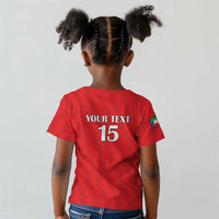Custom Equatorial Guinea Football Kid T shirt Go Nzalang Nacional Go - Wonder Print Shop