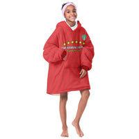 Custom Equatorial Guinea Football Kid Wearable Blanket Hoodie Go Nzalang Nacional Go - Wonder Print Shop