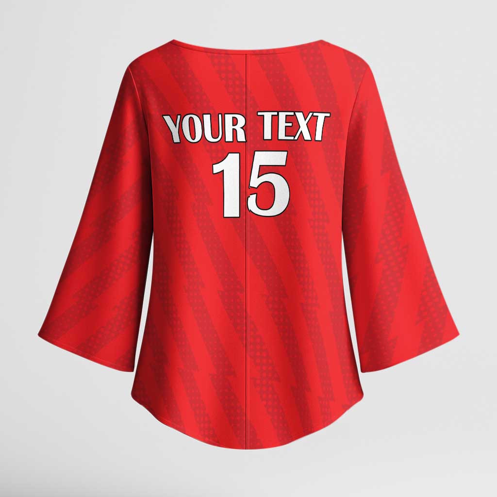 Custom Equatorial Guinea Football Kimono Sleeve Blouse Go Nzalang Nacional Go - Wonder Print Shop