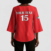 Custom Equatorial Guinea Football Kimono Sleeve Blouse Go Nzalang Nacional Go - Wonder Print Shop