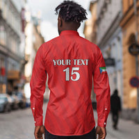 Custom Equatorial Guinea Football Long Sleeve Button Shirt Go Nzalang Nacional Go - Wonder Print Shop