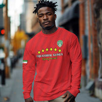 Custom Equatorial Guinea Football Long Sleeve Shirt Go Nzalang Nacional Go - Wonder Print Shop