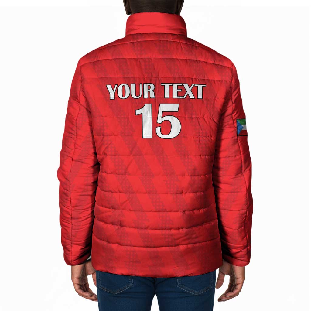 Custom Equatorial Guinea Football Padded Jacket Go Nzalang Nacional Go - Wonder Print Shop