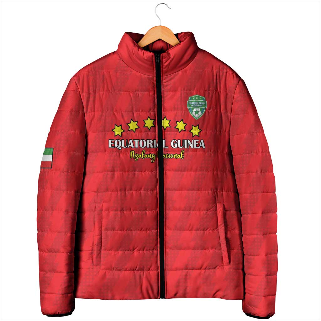 Custom Equatorial Guinea Football Padded Jacket Go Nzalang Nacional Go - Wonder Print Shop