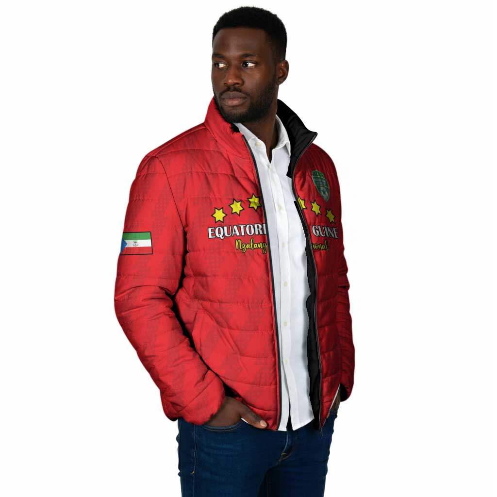Custom Equatorial Guinea Football Padded Jacket Go Nzalang Nacional Go - Wonder Print Shop