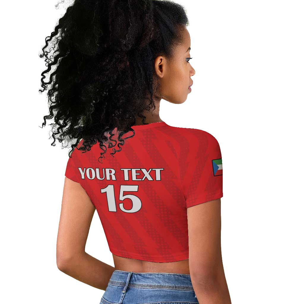 Custom Equatorial Guinea Football Raglan Cropped T shirt Go Nzalang Nacional Go - Wonder Print Shop