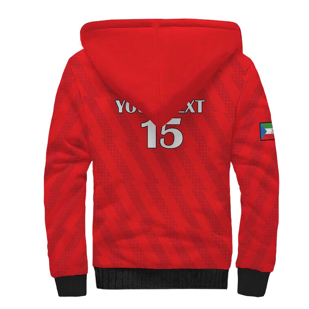 Custom Equatorial Guinea Football Sherpa Hoodie Go Nzalang Nacional Go - Wonder Print Shop