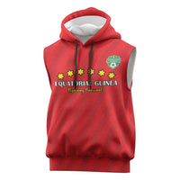 Custom Equatorial Guinea Football Sleeveless Hoodie Go Nzalang Nacional Go - Wonder Print Shop