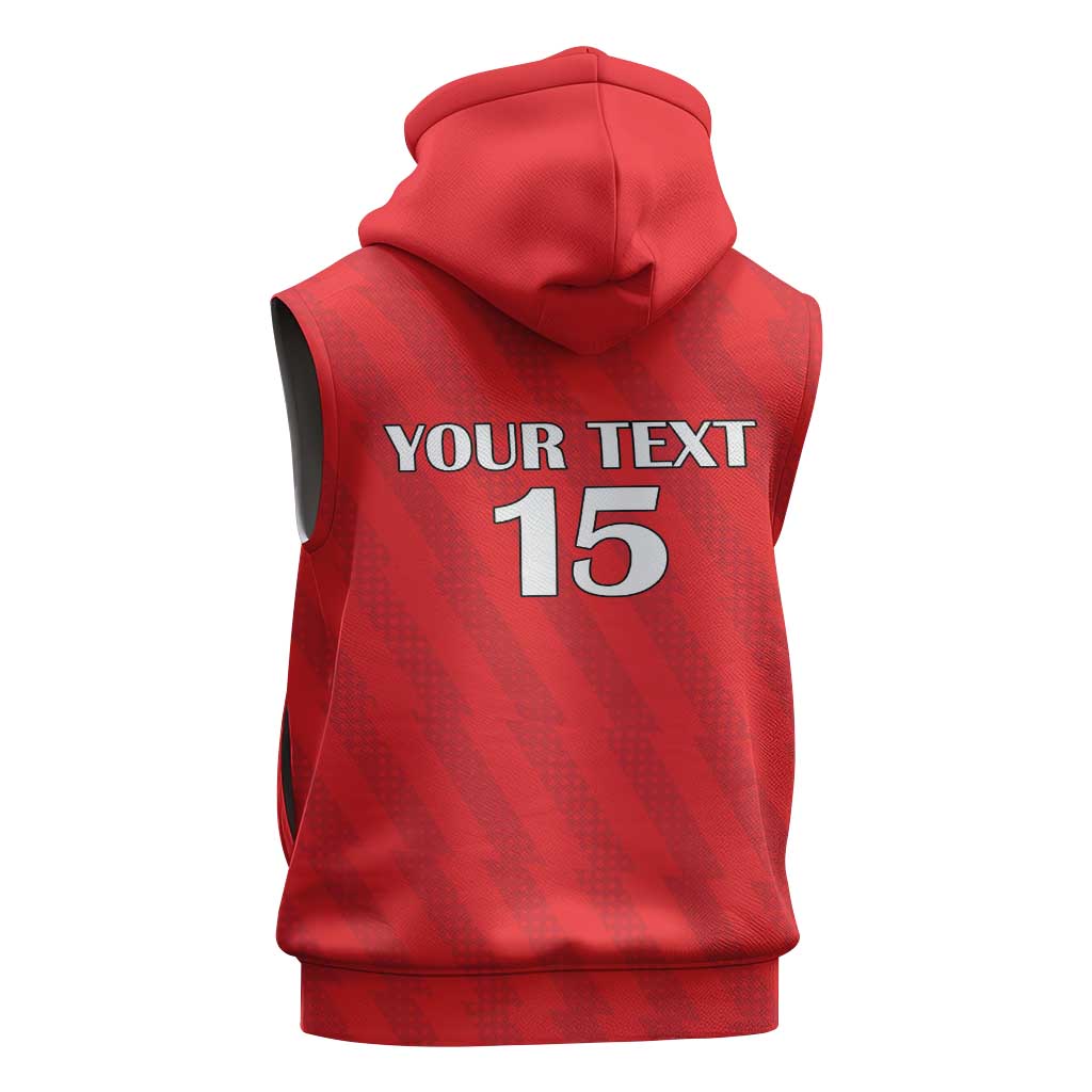 Custom Equatorial Guinea Football Sleeveless Hoodie Go Nzalang Nacional Go - Wonder Print Shop