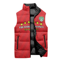 Custom Equatorial Guinea Football Sleeveless Puffer Jacket Go Nzalang Nacional Go - Wonder Print Shop