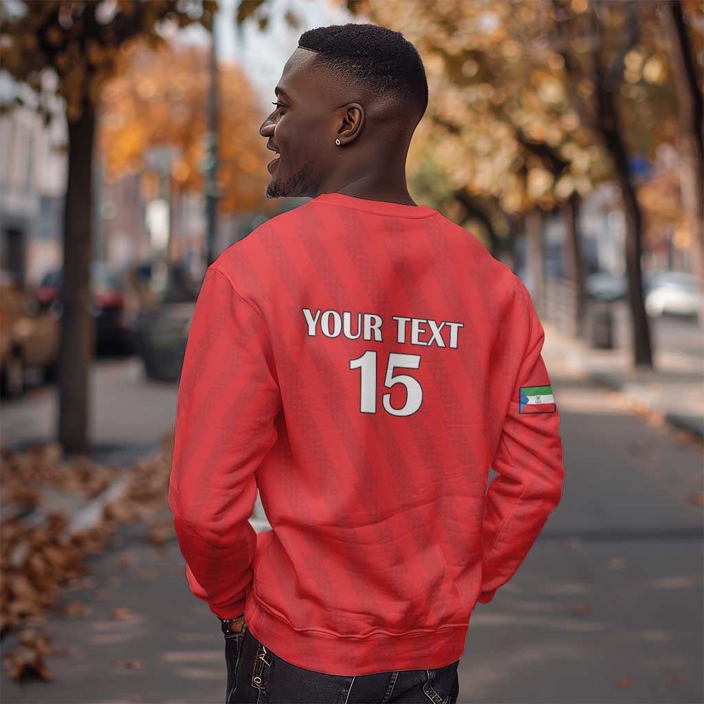 Custom Equatorial Guinea Football Sweatshirt Go Nzalang Nacional Go - Wonder Print Shop