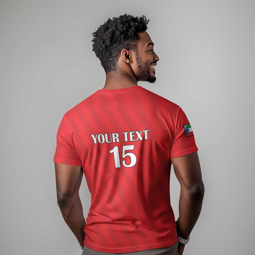 Custom Equatorial Guinea Football T shirt Go Nzalang Nacional Go - Wonder Print Shop