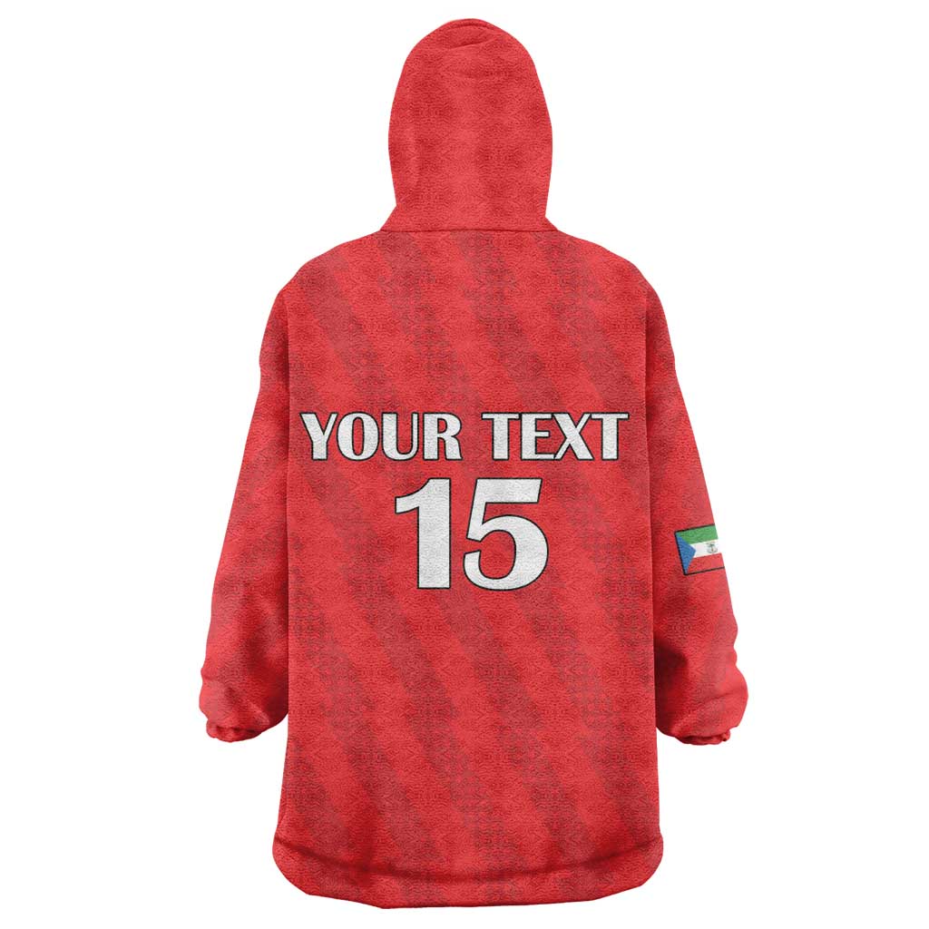 Custom Equatorial Guinea Football Wearable Blanket Hoodie Go Nzalang Nacional Go - Wonder Print Shop