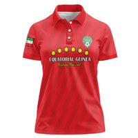 Custom Equatorial Guinea Football Women Polo Shirt Go Nzalang Nacional Go - Wonder Print Shop
