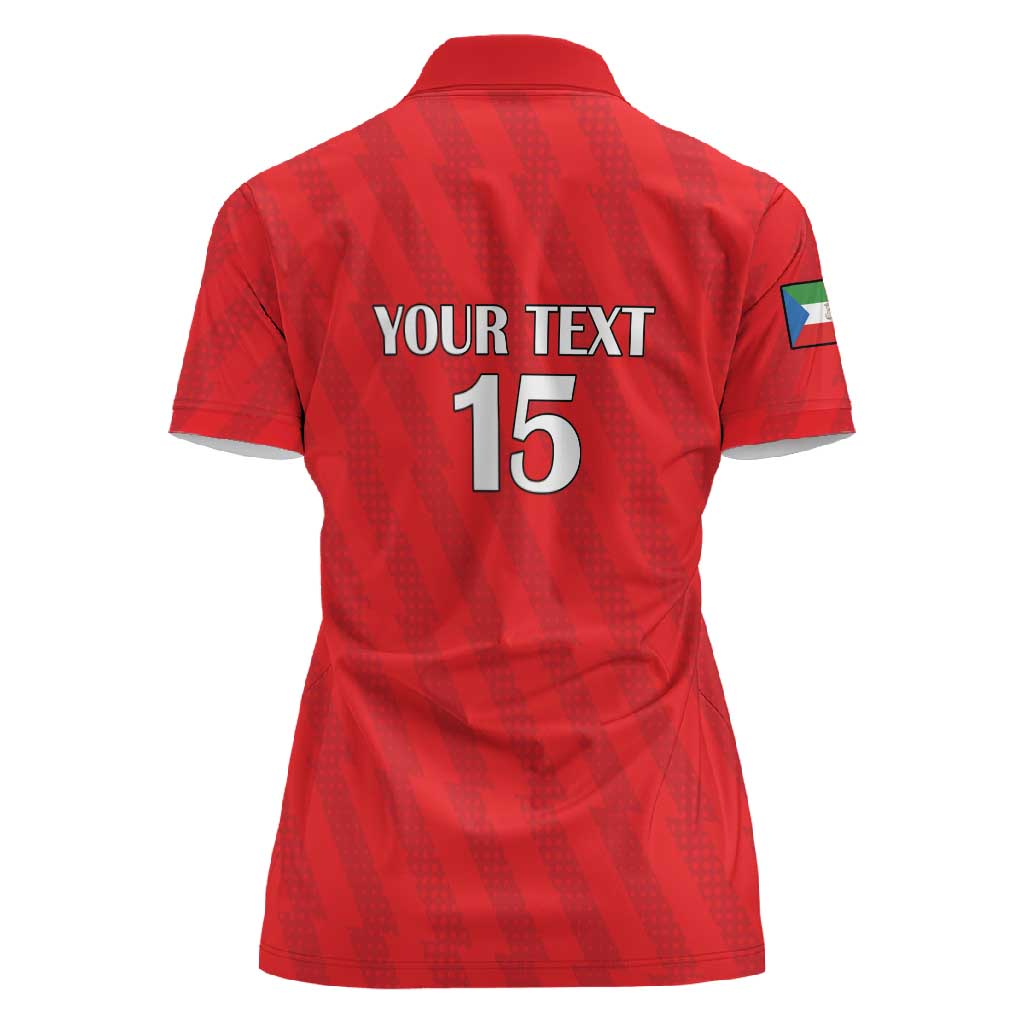 Custom Equatorial Guinea Football Women Polo Shirt Go Nzalang Nacional Go - Wonder Print Shop