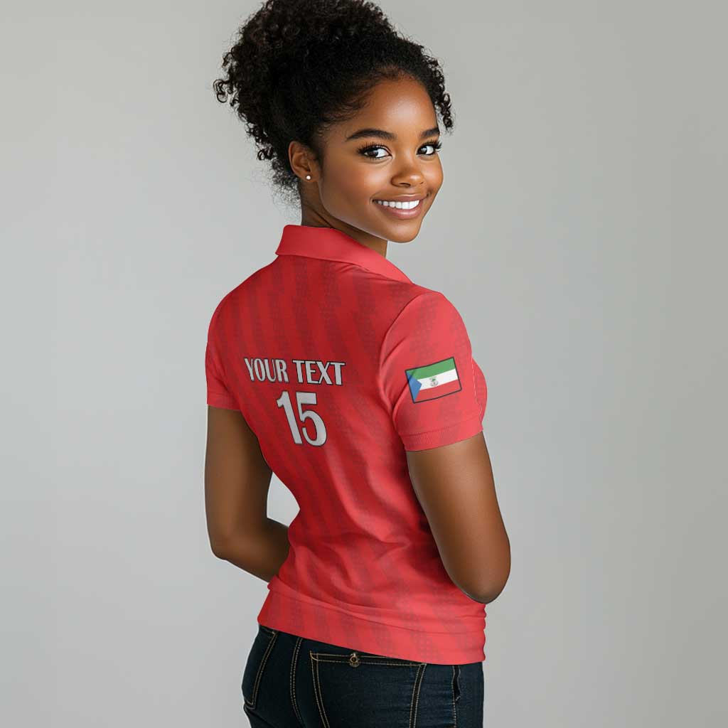 Custom Equatorial Guinea Football Women Polo Shirt Go Nzalang Nacional Go - Wonder Print Shop