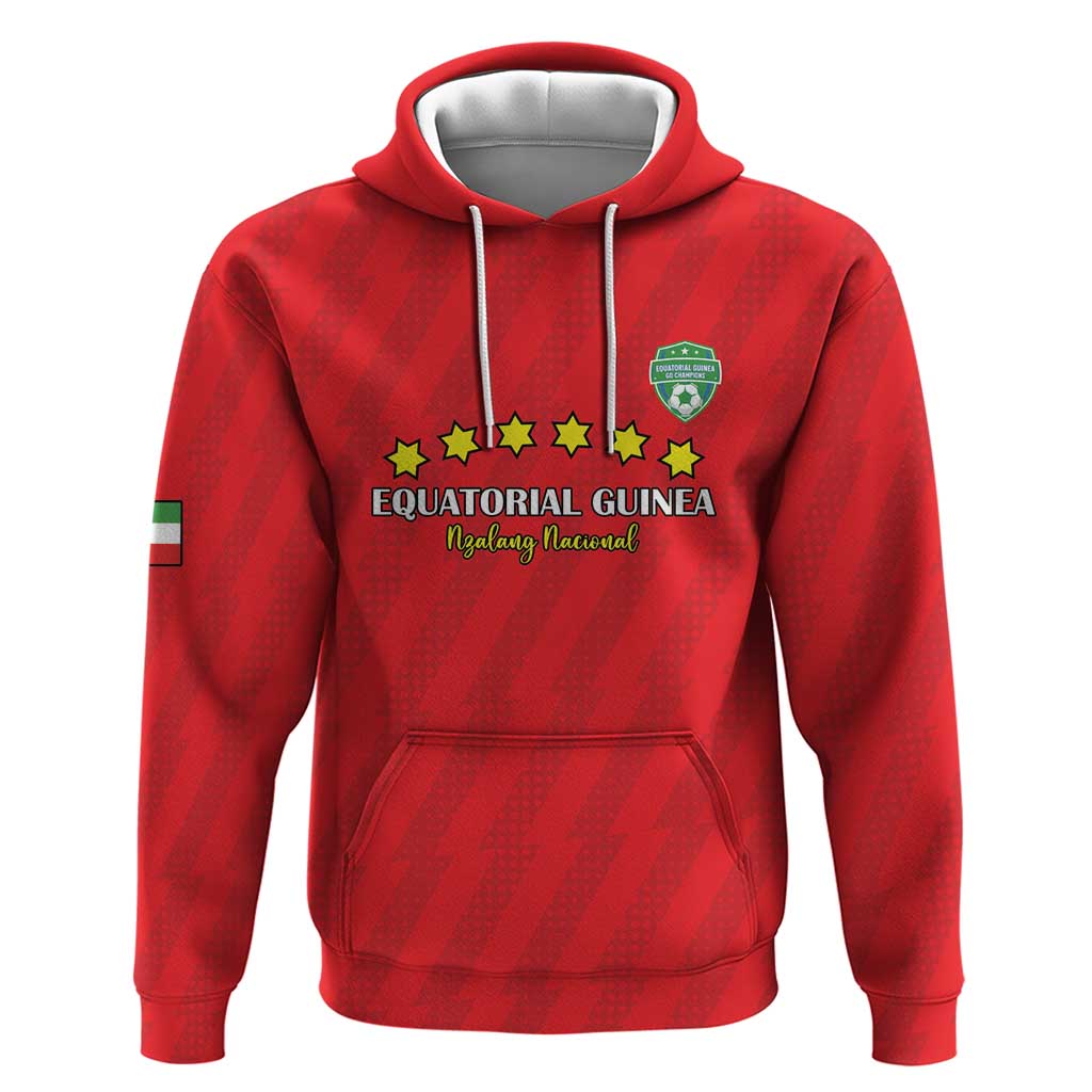 Custom Equatorial Guinea Football Zip Hoodie Go Nzalang Nacional Go - Wonder Print Shop
