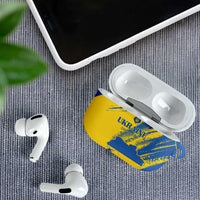 Ukraine Football AirPods Case Blue And Yellow Grunge Style - Wonder Print Shop