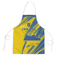 Ukraine Football Apron Blue And Yellow Grunge Style - Wonder Print Shop