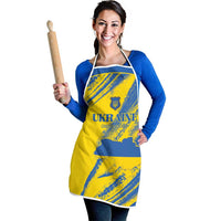 Ukraine Football Apron Blue And Yellow Grunge Style - Wonder Print Shop