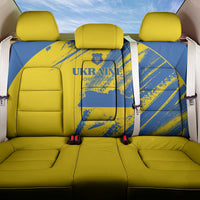 Ukraine Football Back Car Seat Cover Blue And Yellow Grunge Style - Wonder Print Shop