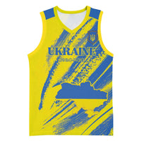 Custom Ukraine Football Basketball Jersey Blue And Yellow Grunge Style - Wonder Print Shop