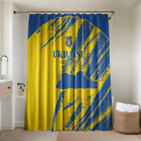 Ukraine Football Bathroom Set Blue And Yellow Grunge Style - Wonder Print Shop