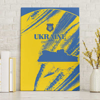 Ukraine Football Canvas Wall Art Blue And Yellow Grunge Style - Wonder Print Shop