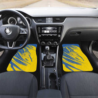 Custom Ukraine Football Car Mats Blue And Yellow Grunge Style - Wonder Print Shop