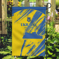 Ukraine Football Garden Flag Blue And Yellow Grunge Style - Wonder Print Shop
