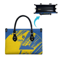 Ukraine Football Leather Bag Blue And Yellow Grunge Style - Wonder Print Shop