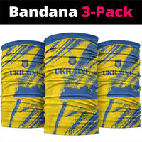 Ukraine Football Neck Gaiter Blue And Yellow Grunge Style - Wonder Print Shop