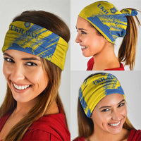 Ukraine Football Neck Gaiter Blue And Yellow Grunge Style - Wonder Print Shop