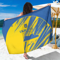 Ukraine Football Sarong Blue And Yellow Grunge Style - Wonder Print Shop