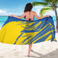 Ukraine Football Sarong Blue And Yellow Grunge Style - Wonder Print Shop