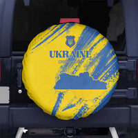 Ukraine Football Spare Tire Cover Blue And Yellow Grunge Style - Wonder Print Shop