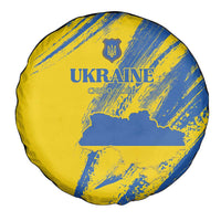 Ukraine Football Spare Tire Cover Blue And Yellow Grunge Style - Wonder Print Shop