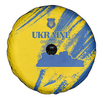 Ukraine Football Spare Tire Cover Blue And Yellow Grunge Style - Wonder Print Shop