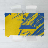 Ukraine Football Tablecloth Blue And Yellow Grunge Style - Wonder Print Shop