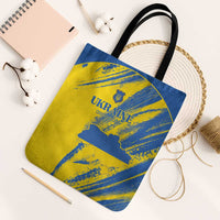 Ukraine Football Tote Bag Blue And Yellow Grunge Style - Wonder Print Shop