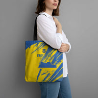 Ukraine Football Tote Bag Blue And Yellow Grunge Style - Wonder Print Shop
