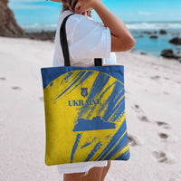 Ukraine Football Tote Bag Blue And Yellow Grunge Style - Wonder Print Shop