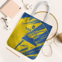 Ukraine Football Tote Bag Blue And Yellow Grunge Style - Wonder Print Shop
