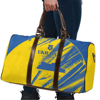 Ukraine Football Travel Bag Blue And Yellow Grunge Style - Wonder Print Shop